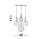 Pendule, Lustre suspendate - Lustra LED moderna cu 5 Pendule design elegant HOOK
