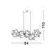 Pendule, Lustre suspendate - Lustra LED moderna design deosebit NEBULA 84cm