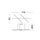 Pendule, Lustre suspendate - Lustra LED suspendata design modern RACCIO aurie