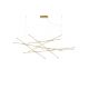 Pendule, Lustre suspendate - Lustra LED XL suspendata design modern RACCIO aurie