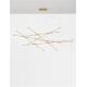 Pendule, Lustre suspendate - Lustra LED XL suspendata design modern RACCIO aurie