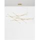 Pendule, Lustre suspendate - Lustra LED XL suspendata design modern RACCIO aurie