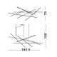 Pendule, Lustre suspendate - Lustra LED XL suspendata design modern RACCIO aurie
