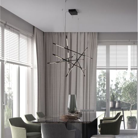 Pendule, Lustre suspendate - Lustra LED XL suspendata design modern RACCIO negru