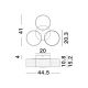 Lustre aplicate - Lustra LED aplicata design ultra-modern GATLIN 20,5W