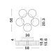 Lustre aplicate - Lustra LED aplicata design ultra-modern GATLIN 28W