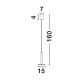 Pendule, Lustre suspendate - Lustra / Pendul LED modern design minimalist PALENCIA negru