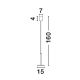 Pendule, Lustre suspendate - Lustra / Pendul LED modern design minimalist PALENCIA alb