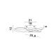 Lustre aplicate - Lustra LED aplicata design modern ELIZE I 28W