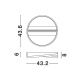 Lustre aplicate - Lustra LED aplicata design modern ELIZE II 28W