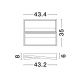 Lustre aplicate - Lustra LED aplicata design modern ELIZE III 28W