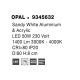 Lustre aplicate - Lustra LED aplicata design modern OPAL 50W alba