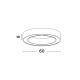 Lustre aplicate - Lustra LED aplicata design modern OPAL 50W negru