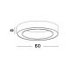 Lustre aplicate - Lustra LED aplicata design modern OPAL 50W aurie