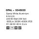 Lustre aplicate - Lustra LED aplicata design modern OPAL 60W alba