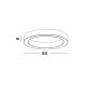 Lustre aplicate - Lustra LED aplicata design modern OPAL 60W aurie