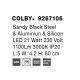 Aplice, corpuri de iluminat pentru pereti - Aplica LED de perete design ambiental COLBY 21W