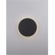 Aplice, corpuri de iluminat pentru pereti - Aplica LED de perete design ambiental CYRCLE 30cm negru
