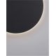 Aplice, corpuri de iluminat pentru pereti - Aplica LED de perete design ambiental CYRCLE 30cm negru
