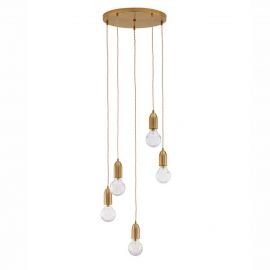 Pendule, Lustre suspendate - Lustra moderna cu 5 pendule design minimalist VEDA