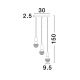 Pendule, Lustre suspendate - Lustra moderna cu 3 pendule design minimalist VEDA