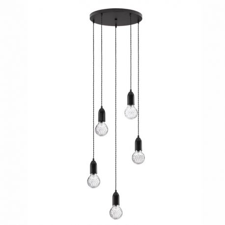 Pendule, Lustre suspendate - Lustra moderna cu 5 pendule design minimalist VEDA