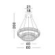 Candelabre, Lustre - Lustra LED suspendata cristal design elegant AURELIA 46W