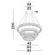 Candelabre, Lustre - Lustra LED suspendata cristal design elegant AURELIA 92W