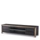 Comode - Comoda TV design LUX Talbot furnir gri carbune/ medium bronze