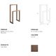 Garderobe - Suport pentru haine din lemn natural de pin Dress rack