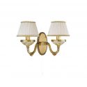 Aplica de perete clasica cu 2 brate din alama design italian 6522 