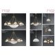 Pendule, Lustre suspendate - Pendul clasic alama/sticla realizat manual 7102