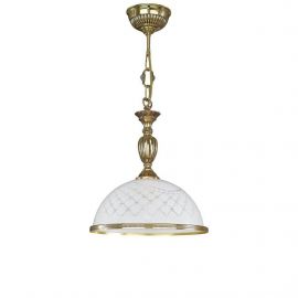 Pendule, Lustre suspendate - Lustra / Pendul clasic alama/sticla realizat manual 7102