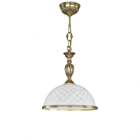 Pendule, Lustre suspendate - Lustra / Pendul clasic alama/sticla realizat manual 7102