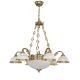 Pendule, Lustre suspendate - Candelabru din alama design italian 6+2L 7102