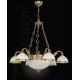Pendule, Lustre suspendate - Candelabru din alama design italian 6+2L 7102