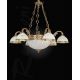 Pendule, Lustre suspendate - Candelabru din alama design italian 6+2L 7102