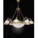 Pendule, Lustre suspendate - Candelabru din alama design italian 8+3L 7102