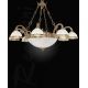Pendule, Lustre suspendate - Candelabru din alama design italian 8+3L 7102