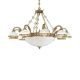 Pendule, Lustre suspendate - Candelabru din alama design italian 10+4L 7102