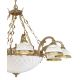 Pendule, Lustre suspendate - Candelabru din alama design italian 10+4L 7102
