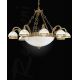 Pendule, Lustre suspendate - Candelabru din alama design italian 10+4L 7102