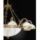 Pendule, Lustre suspendate - Candelabru din alama design italian 10+4L 7102