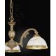 Pendule, Lustre suspendate - Candelabru din alama cu 3 brate design italian 7102