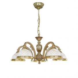 Pendule, Lustre suspendate - Candelabru din alama cu 5 brate design italian 7102