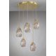 Pendule, Lustre suspendate - Lustra moderna cu 5 pendule design italian 10034 multicolor