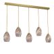 Pendule, Lustre suspendate - Lustra moderna cu 5 pendule design italian 10034 multicolor