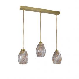 Pendule, Lustre suspendate - Lustra moderna cu 3 pendule design italian 10034 multicolor