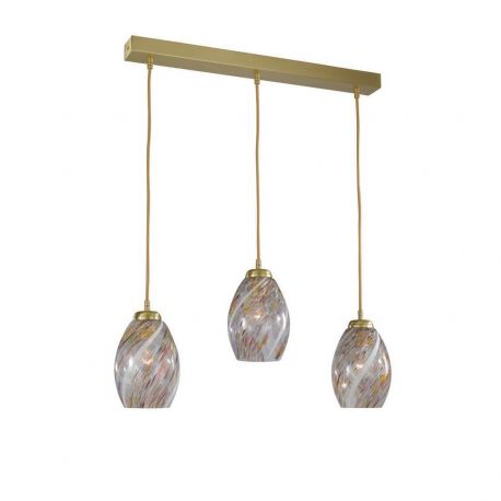 Pendule, Lustre suspendate - Lustra moderna cu 3 pendule design italian 10034 multicolor