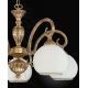 Candelabre, Lustre - Candelabru din alama cu 5 brate design italian 8500